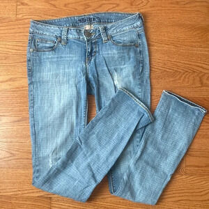 Decree Distressed Blue Jeans Denim Juniors Size 3
